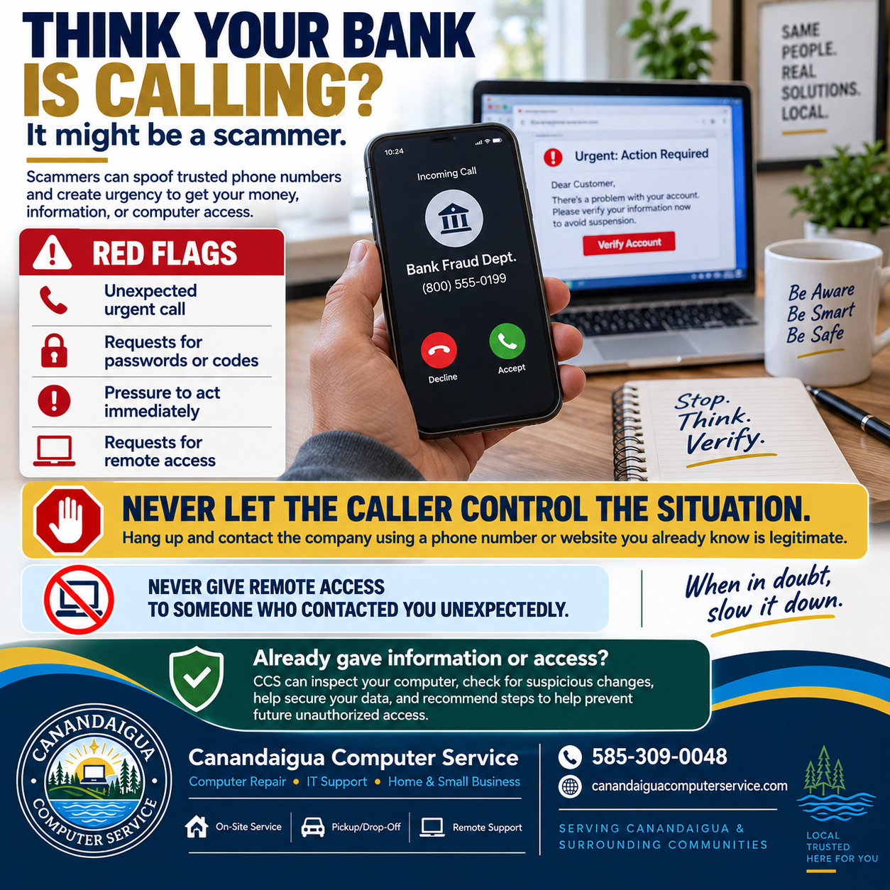 Think Your Bank Is Calling? How to Protect Yourself From Phone and Tech Support Scams